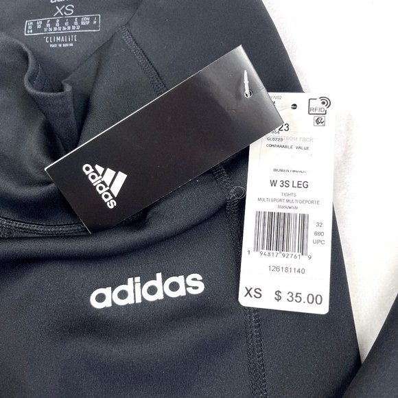 NWT Adidas 3 Stripe High waist Pocket 7/8 Tights - Picture 9 of 14